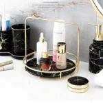 Round Tray For Perfume, Jewelry & Cosmetics Storage.