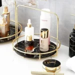 Round Tray For Perfume, Jewelry & Cosmetics Storage. - Image 3