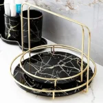 Round Tray For Perfume, Jewelry & Cosmetics Storage. - Image 2