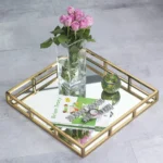 Luxury Display Tray Mackeup lipstick perfume jewlery Golden. - Image 6
