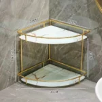 Premium 2 Layers Design Corner Counter-Top Acrylic Shelf. - Image 4
