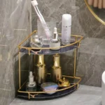 Premium 2 Layers Design Corner Counter-Top Acrylic Shelf. - Image 2