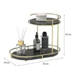 Luxury Design Free Standing Shelf 2 Tier Makeup Organizer. - Image 7