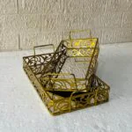 Set of 2 Luxury Decorative Trays - Image 2