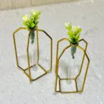 Aimaas 2 Pieces Crystal Flower Holder Stand - Image 6