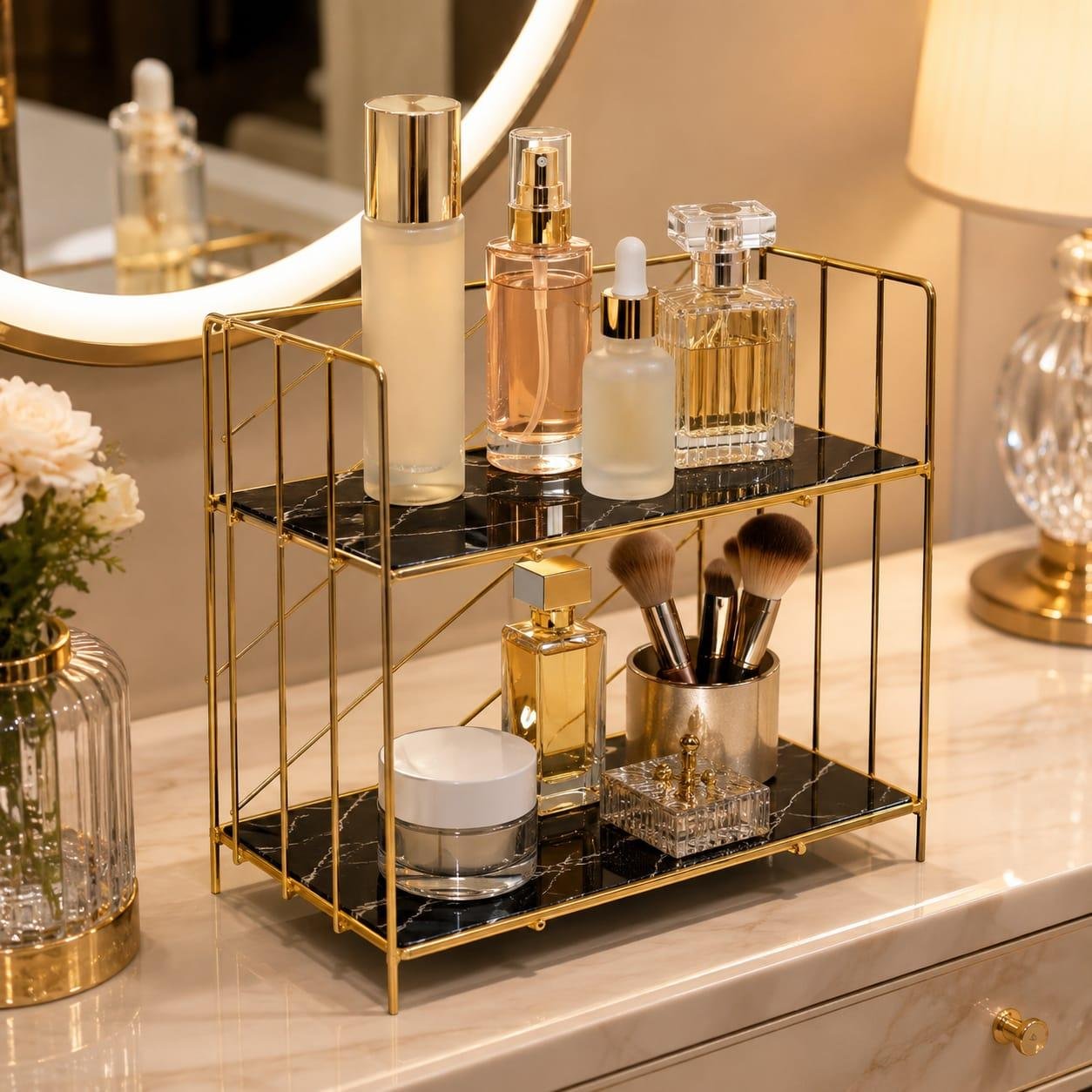 WhatsApp Image 2026-07-11 at 2.20.42 AM (1) Multi 2 Layers Cosmetics Organizer Purpose. - Image 1
