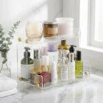 Acrylic 2 Layers Cosmetics Oranizers Stand - Image 10