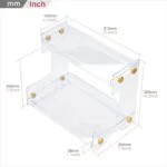 Acrylic 2 Layers Cosmetics Oranizers Stand - Image 3