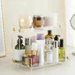 Acrylic 2 Layers Cosmetics Oranizers Stand - Image 2
